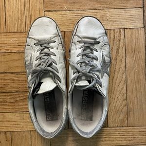 Golden Goose silver sneakers